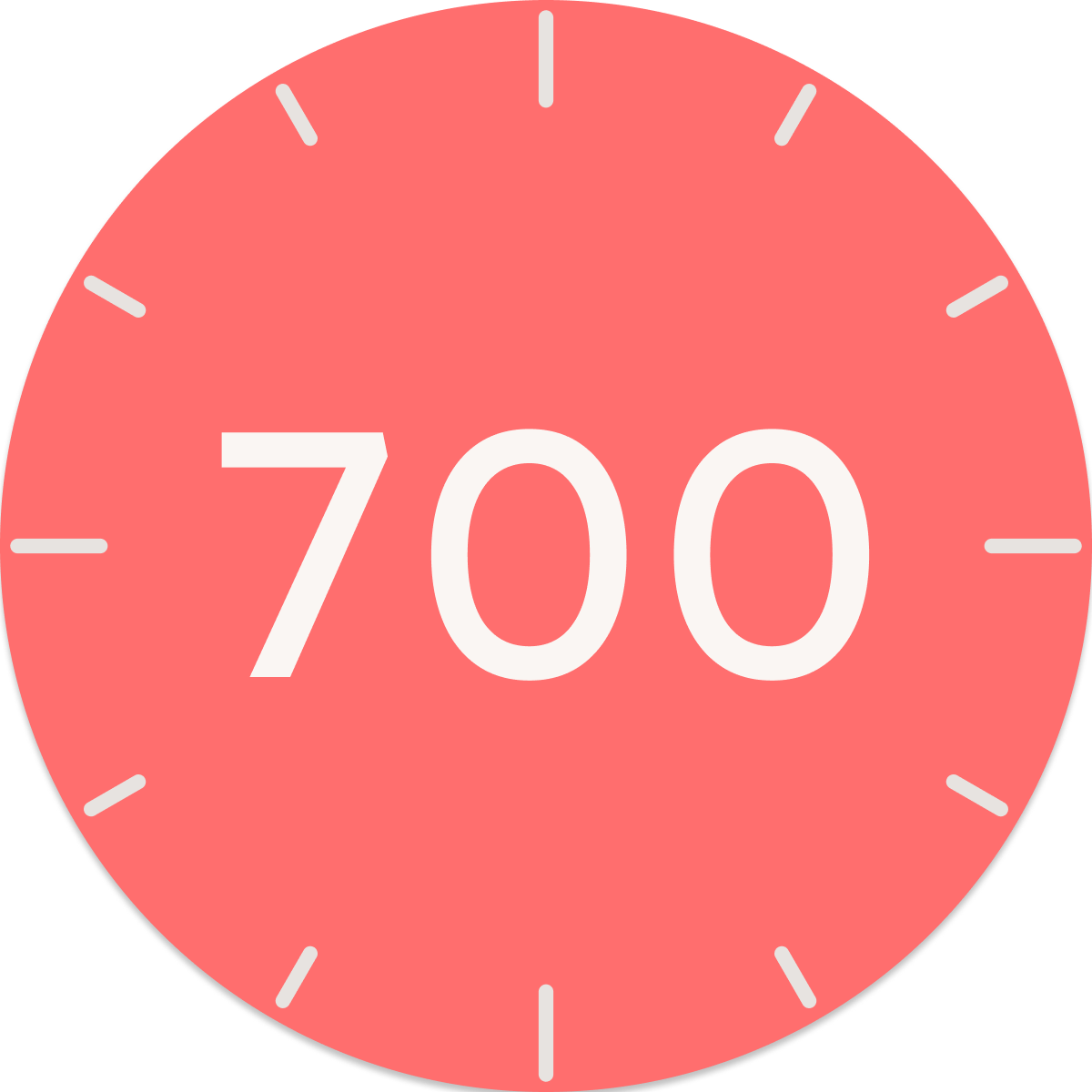 700 Hours badge