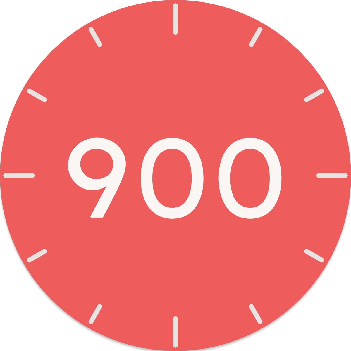 900 Hours badge