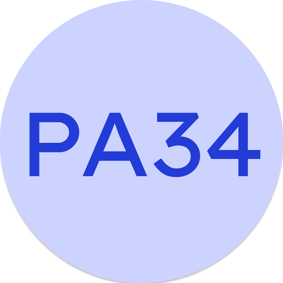PA34 badge